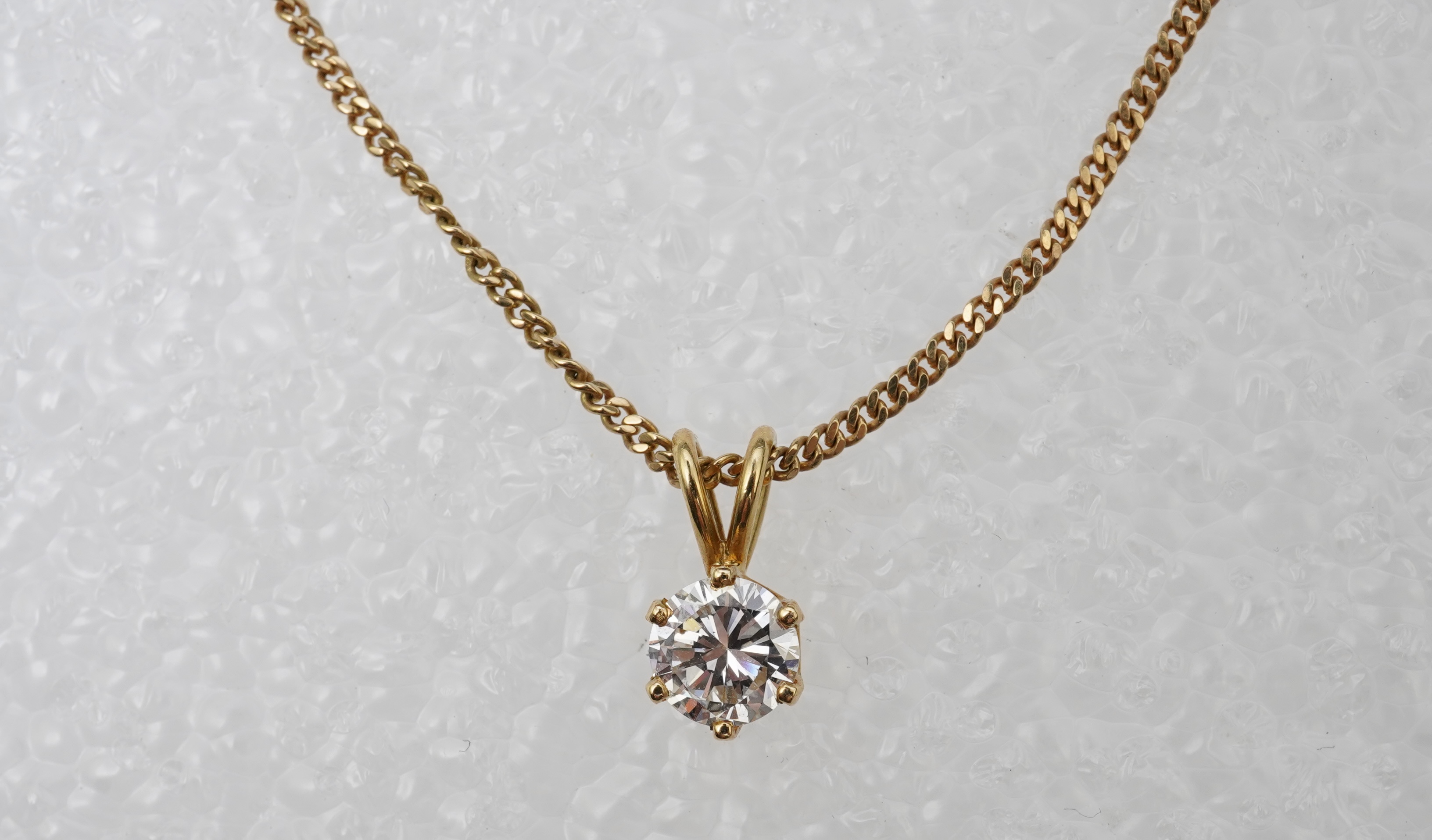 A diamond pendant